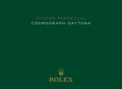 ROLEX COSMOGRAPH DAYTONA Manual De Instrucciones