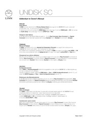 Linn UNIDISK SC El Manual Del Propietario