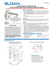 Sloan ETF-800 Instrucciones De Instalación
