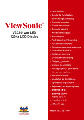 ViewSonic V3D241wm-LED Guia Del Usuario