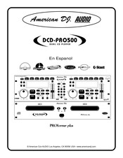 American DJ Audio PROformer plus DCD-PRO500 Guia De Inicio Rapido