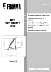 Fiamma F45 Eagle Instrucciones De Instalacion De Los Estribos