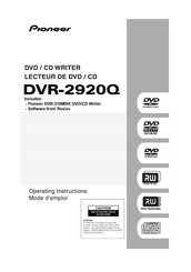 Pioneer DVR-2920Q Manual De Instrucciones