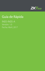 ZKTeco IN05-IN05-A Guía De Rápida