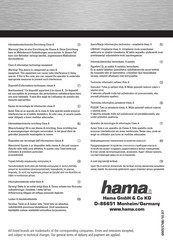 Hama 00055748 Manual De Instrucciones