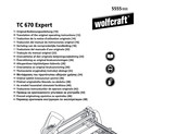 wolfcraft TC 670 Expert Traducción Del Manual De Instrucciones Original