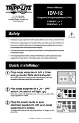 Tripp-Lite IBV-12 Manual De Operación