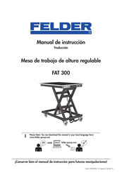 Felder FAT 300 Manual De Instruccion