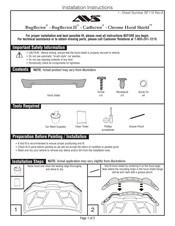 AVS Chrome Hood Shield Instrucciones De Instalación