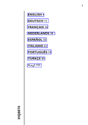 Philips HQ8870/16 Manual De Instrucciones