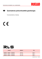 Riello RLS 70 Instrucciones De Instalación, Uso Y Mantenimiento