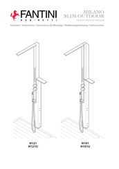 Fantini Rubinetti MILANO SLIM OUTDOOR H121 Instrucciones