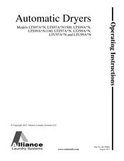Alliance Laundry Systems LTS97AN1500 Serie Instrucciones De Operación