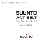 Suunto ANT BELT Guia Del Usuario