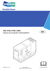 Doosan G150 Manual De Utilización Y Mantenimiento