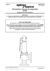 Spirax Sarco SV60 Sustitución De Recambios