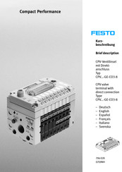 Festo CPV Instrucciones Para El Usuario