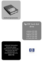 HP IDE p1541a Información Técnica