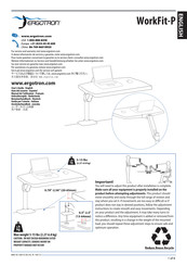 Ergotron WorkFit-P Manual De Instrucciones