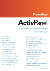 promethean ActivPanel Guía De Instalación Rápida