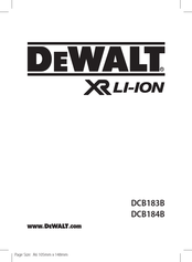 DeWalt DCB183B Traducido De Las Instrucciones Originales