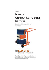 GAYNER 74-604 Manual Del Usuario