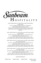 Sunbeam HOSPITALITY 1637 Manual De Instrucciones