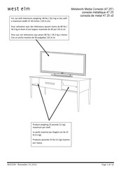 West Elm Media Manual De Instrucciones