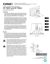 QSC HF-75BX2 Manual De Instrucciones
