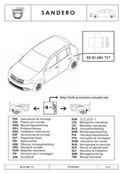 Dacia 82 01 681 717 Istrucciones De Montaje