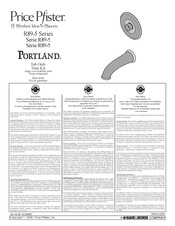 Price Pfister Portland R89-5 Serie Manual Del Usuario