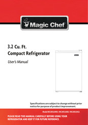 Magic Chef MCAR320B2 Manual De Instrucciones