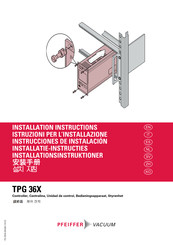 Pfeiffer Vacuum TPG 36X Instrucciones De Instalación