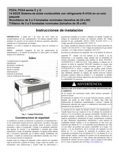 International comfort products G PDS4 Instrucciones De Instalación