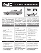 REVELL '70 PLYMOUTH SUPERBIRD Manual Del Usuario
