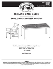 HAMPTON BAY 586-968 Guía De Uso Y Mantenimiento