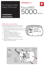 Honeywell Home FocusPRO 5000 Serie Instrucciones Para La Instalación