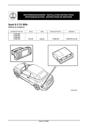 Saab 9-3 CV M04 Instructions De Montage