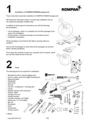 KOMPAN ROBINIA Instrucciones De Instalación