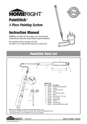 Homeright PAINTSTICK Manual De Instrucciones