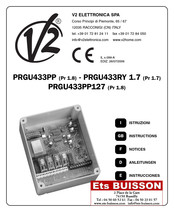 V2 ELETTRONICA PRGU433PP127 Manual De Instrucciones