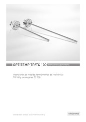 KROHNE OPTITEMP TR 100 Instrucciones Suplementarias