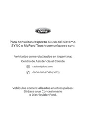 Ford SYNC Manual Del Usuario