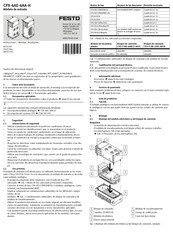Festo CPX-4AE-4AA-H Instrucciones De Montaje