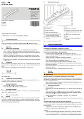 Festo EGC-FA Serie Instrucciones De Utilizacion