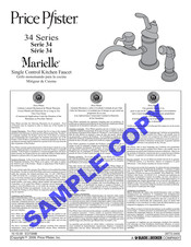 Price Pfister Marielle 34 Serie Manual De Instrucciones