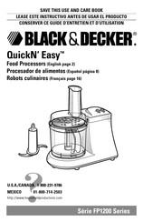 BLACK&DECKER QuickN' Easy FP1200 Serie Manual De Instrucciones