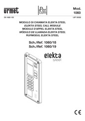 urmet domus IPercom elekta steel 1060/19 Manual Del Usuario