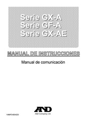 A&D GX-AE Serie Manual De Instrucciones