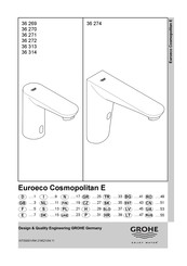 Grohe Euroeco Cosmopolitan E 36 272 Manual De Instrucciones